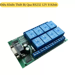 Mạch Điều Khiển 8 RELAY Qua RS232 12V